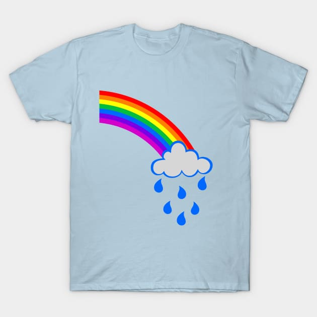 Rainbow cloud T-Shirt by Cblue